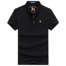 Load image into Gallery viewer, Polo Shirt Men Personality Mens  Letter Embroidery Polo Ralphlauren Men Yellow Black Polos Flag High Quality Men Clothing