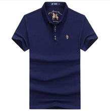 Load image into Gallery viewer, Polo Shirt Men Personality Mens  Letter Embroidery Polo Ralphlauren Men Yellow Black Polos Flag High Quality Men Clothing