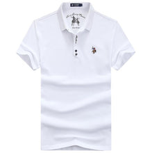Load image into Gallery viewer, Polo Shirt Men Personality Mens  Letter Embroidery Polo Ralphlauren Men Yellow Black Polos Flag High Quality Men Clothing